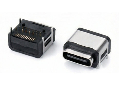 TYPE-C 24P 前插后贴有柱防水